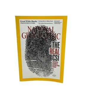 National Geographic‎ Magazine July 2018 The Real CSI, Great White Sharks, Greece